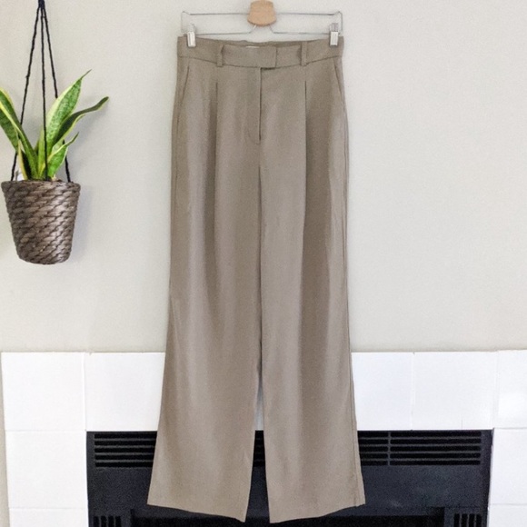 ARITZIA BABATON SADIKI LINEN PANT TROUSER - Picture 2 of 9